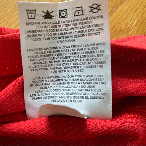 Nike Dri-Fit Red Racerback Exercise Workout Activewear Running Athletic Tank Top - Picture 5 of 7